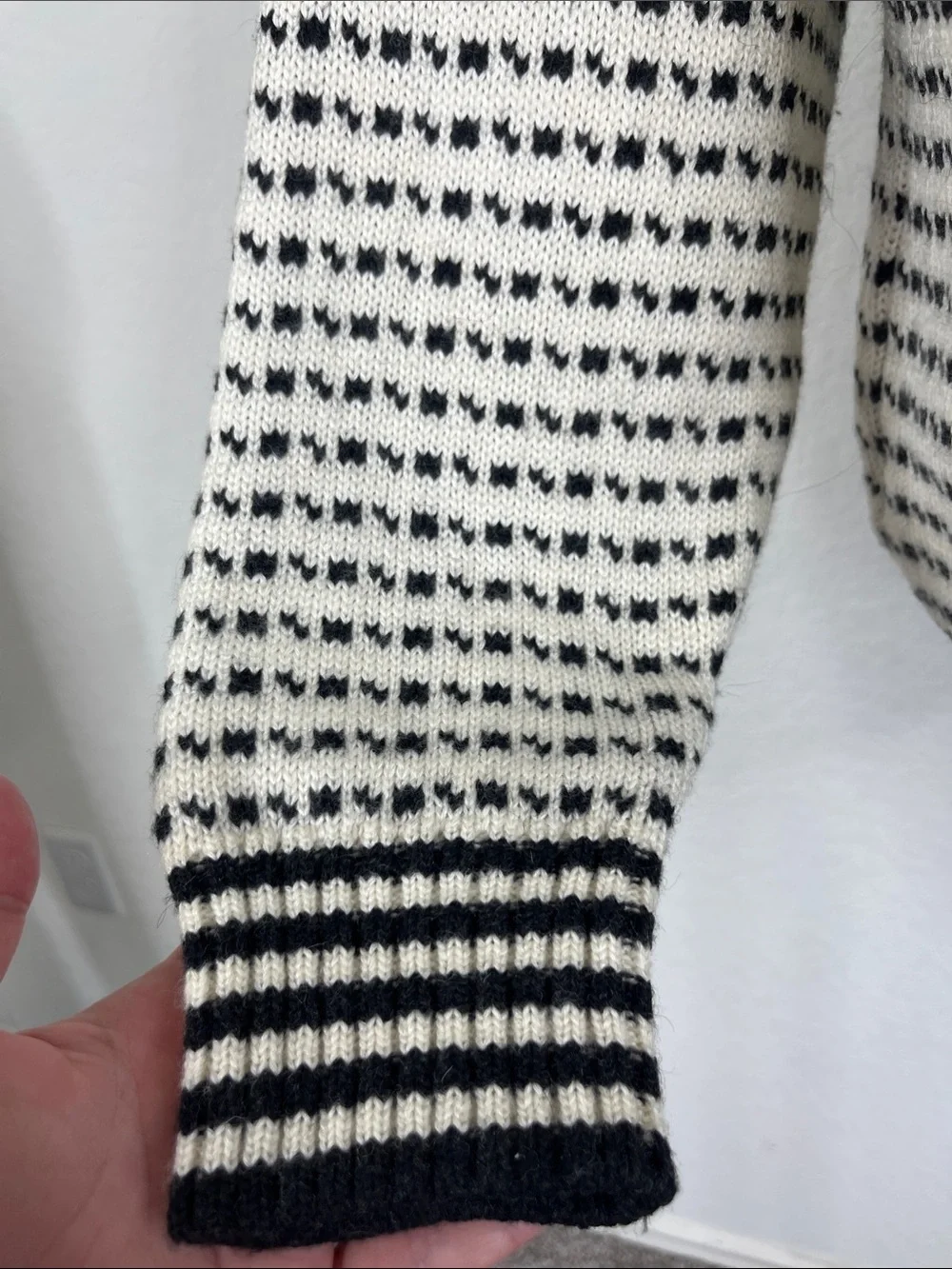 VTG Wool Norwegian Hardware Knit Dale of Norway Style Pull Over Sweater - Picture 6 of 9